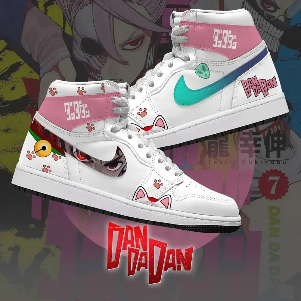Okarun and Momo V.1 Dan Da Dan Limited High Top Shoes