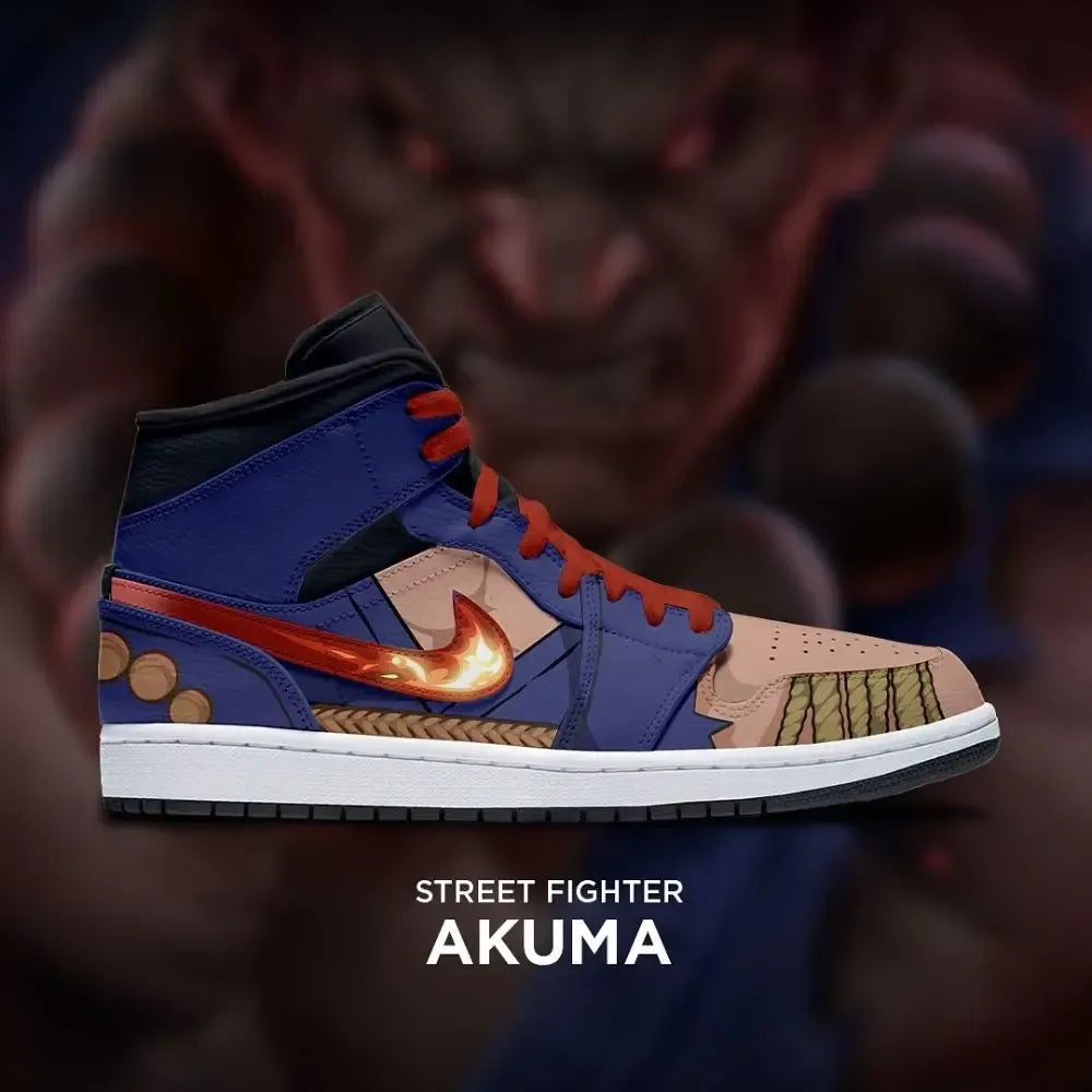 Akuma Street Fighter High Top Shoes