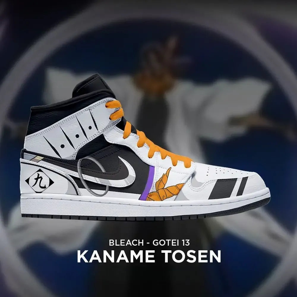 Kaname Tosen Bleach Gotei 13 High Top Shoes