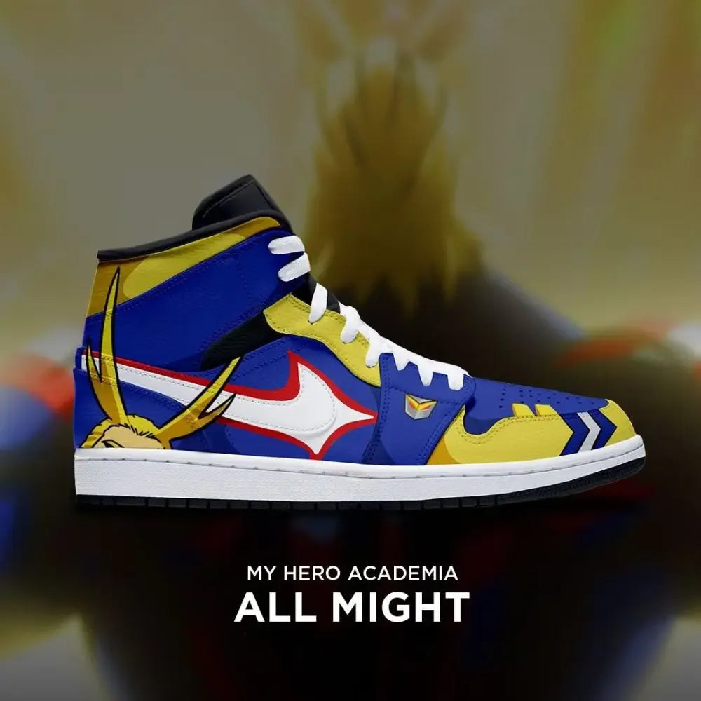 All Might My Hero Academia Edition High Top Shoes