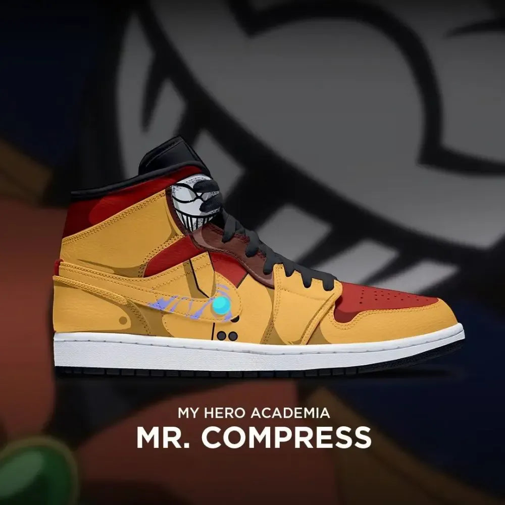 Mr. Compress My Hero Academia Edition High Top Shoes