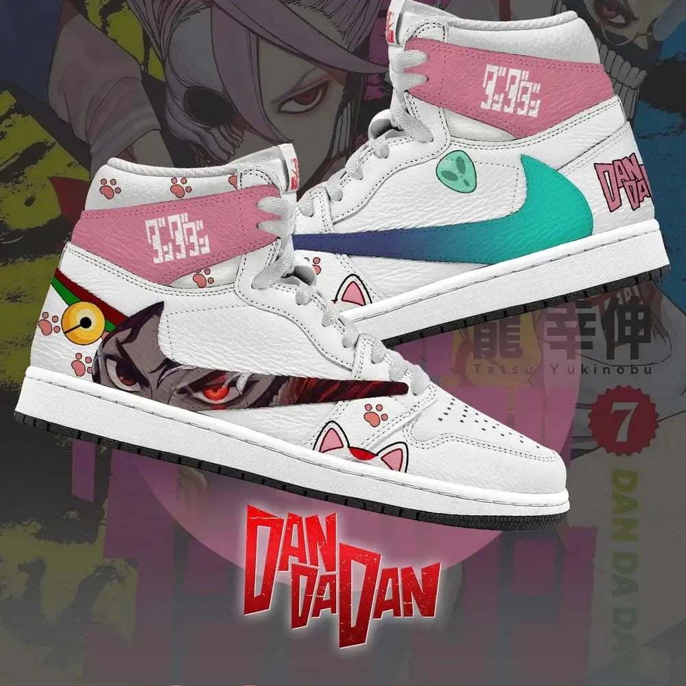 Okarun and Momo V.2 Dan Da Dan Limited High Top Shoes