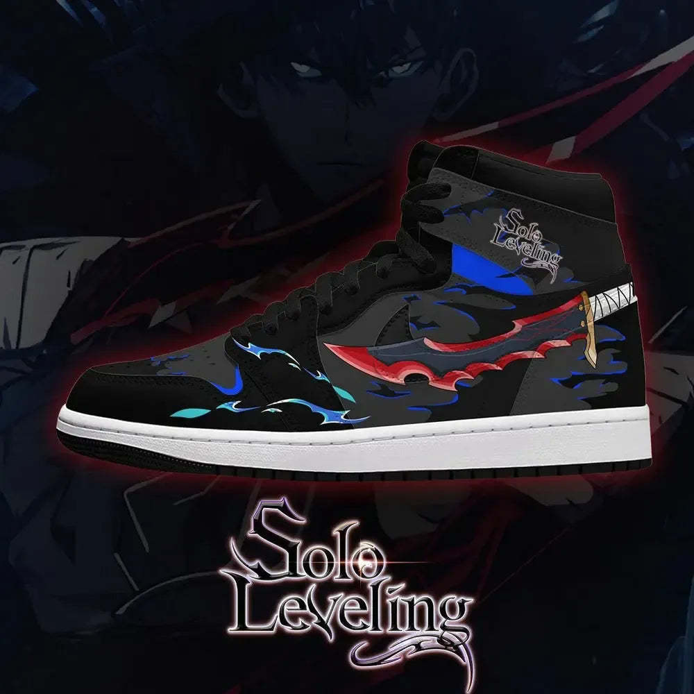 Sung Jinwoo LVL Max V.5 Shadow Legacy Solo Leveling High Top Shoes