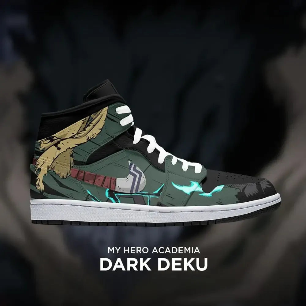 Dark Deku My Hero Academia High Top Shoes