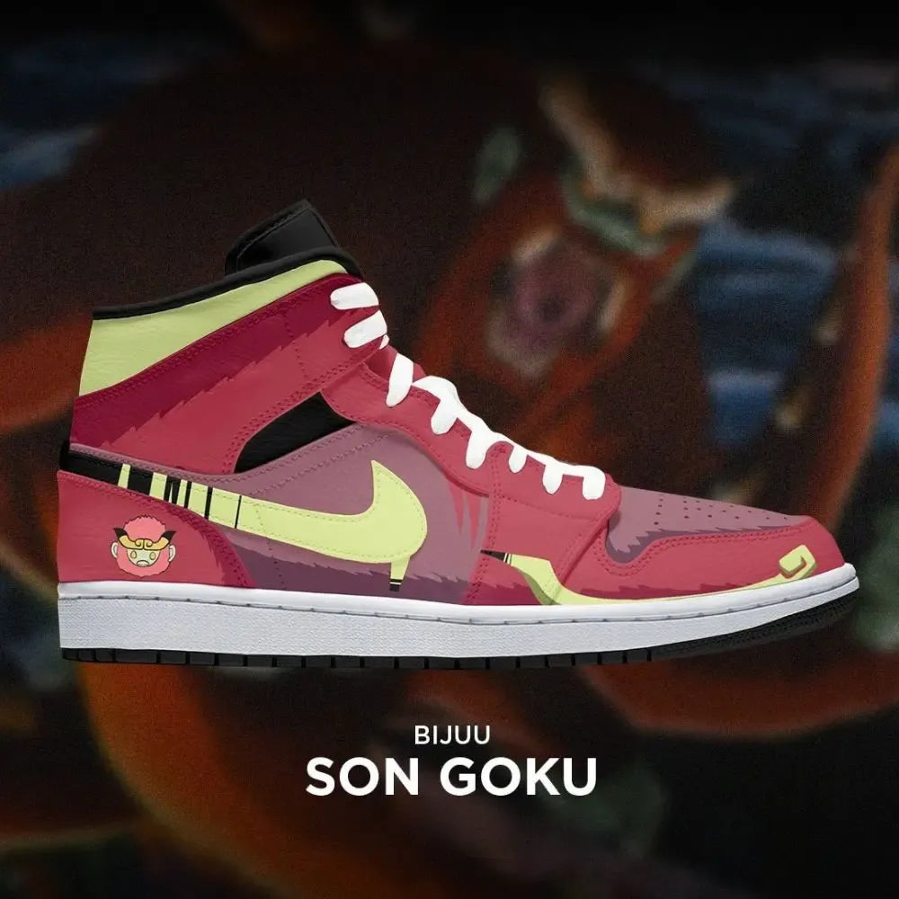 Son Goku Naruto Tail Beast High Top Shoes