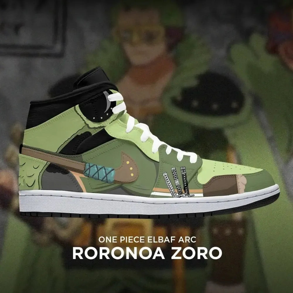 Roronoa Zoro One Piece Elbaf Arc High Top Shoes