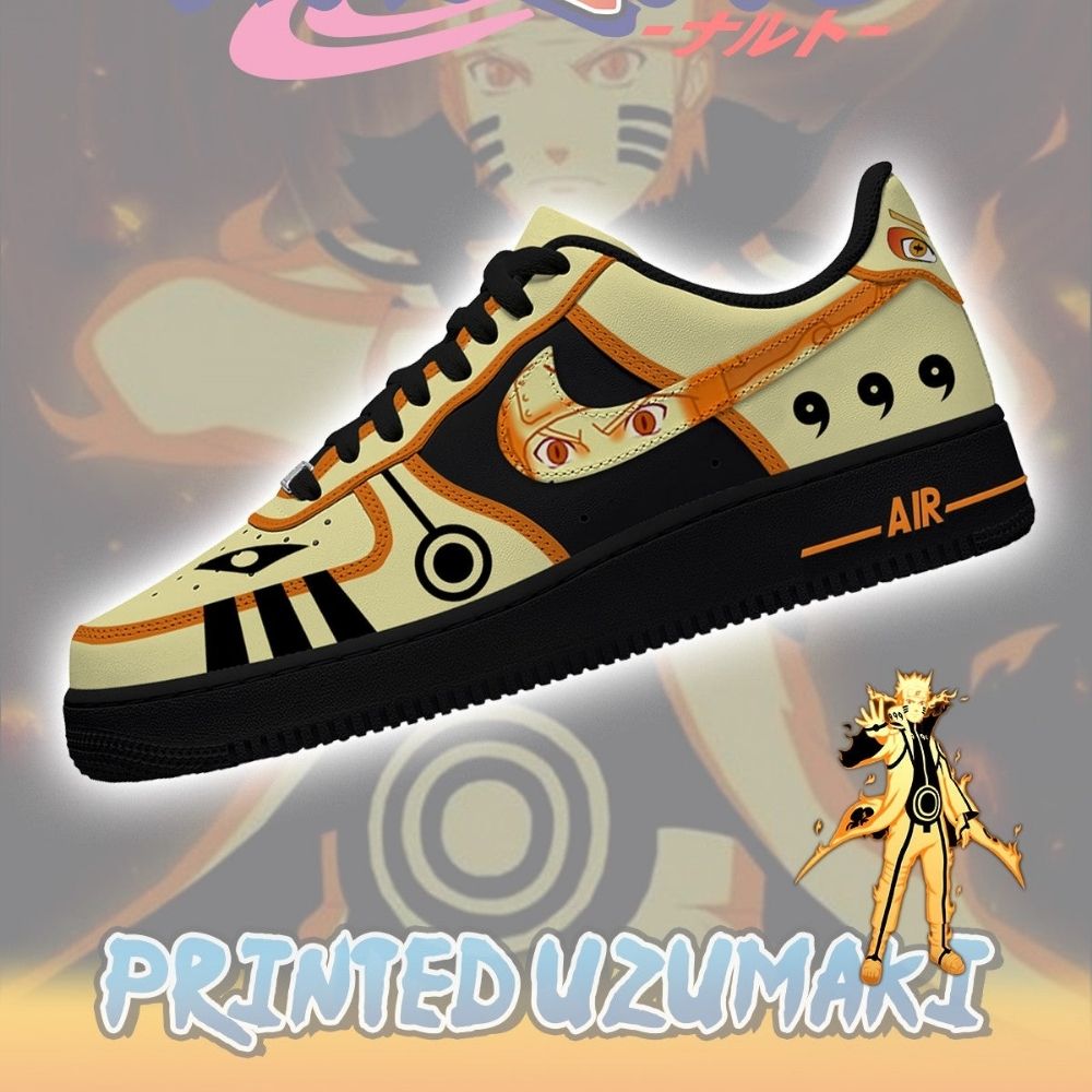 Uzumaki No.3 Naruto AF1 Shoes