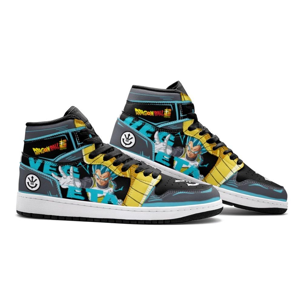 Vegeta Super Saiyan Blue Dragon Ball Super J1 High Top Shoes