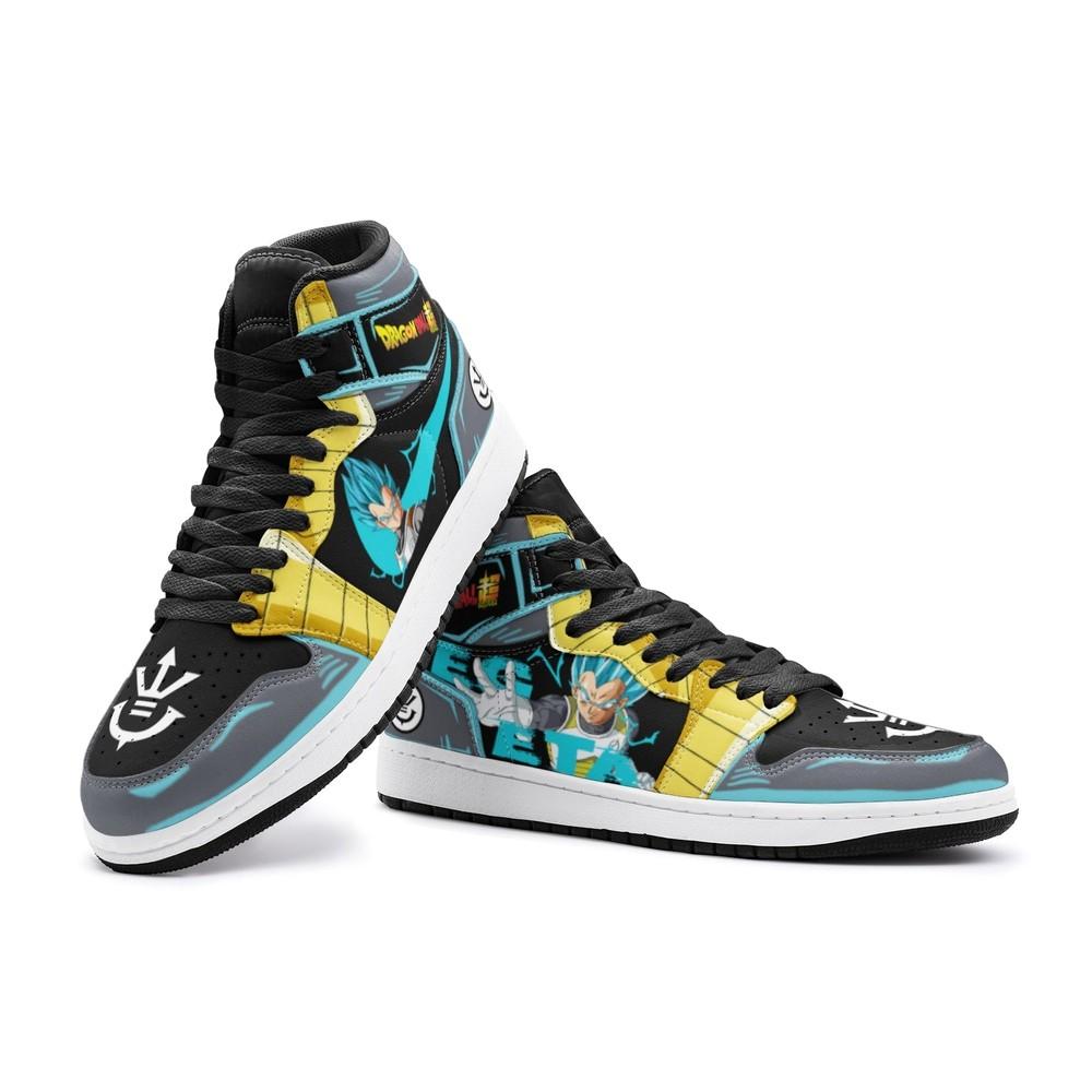 Vegeta Super Saiyan Blue Dragon Ball Super J1 High Top Shoes