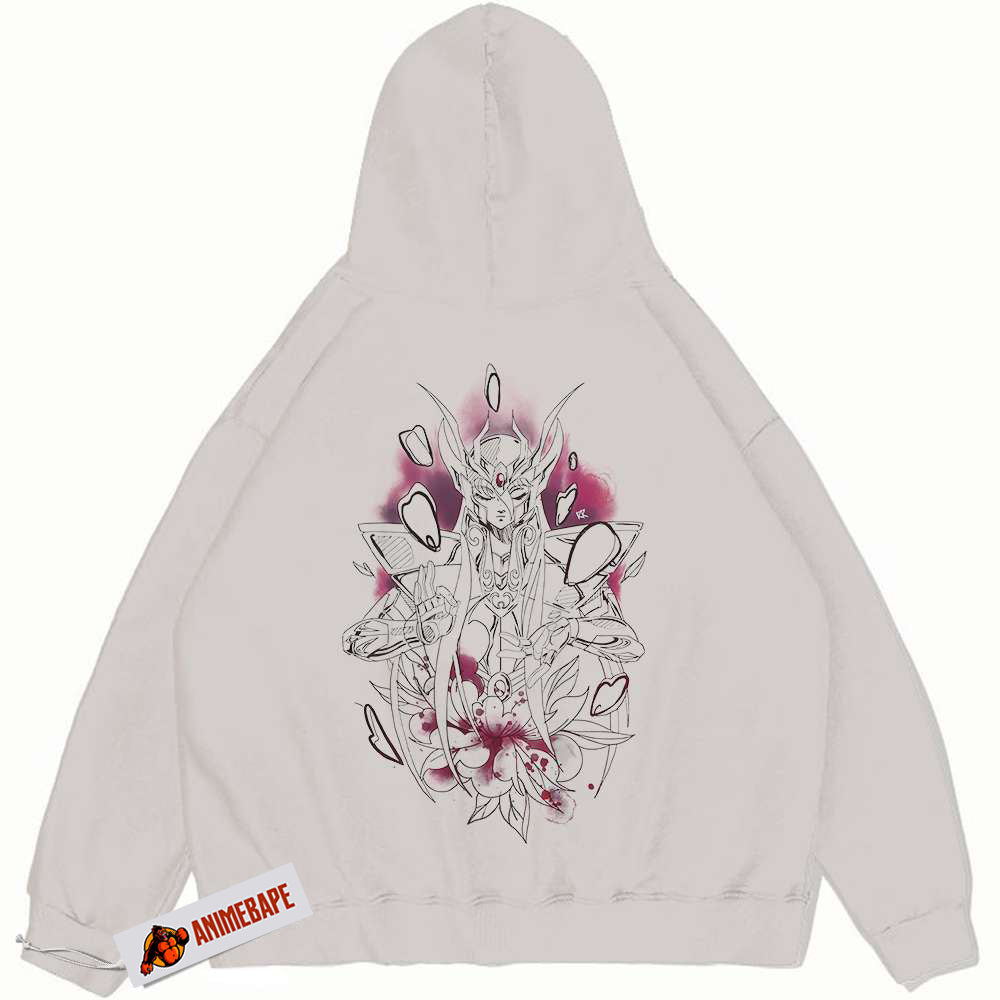 Virgo Shaka Anime Hoodie, Vintage Saint Seiya Hoodie for Fans
