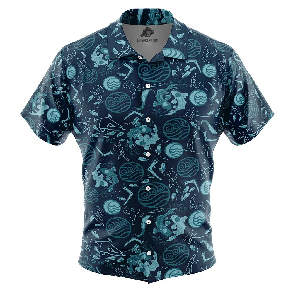 Water Tribe Avatar Button Up Hawaiian Shirt