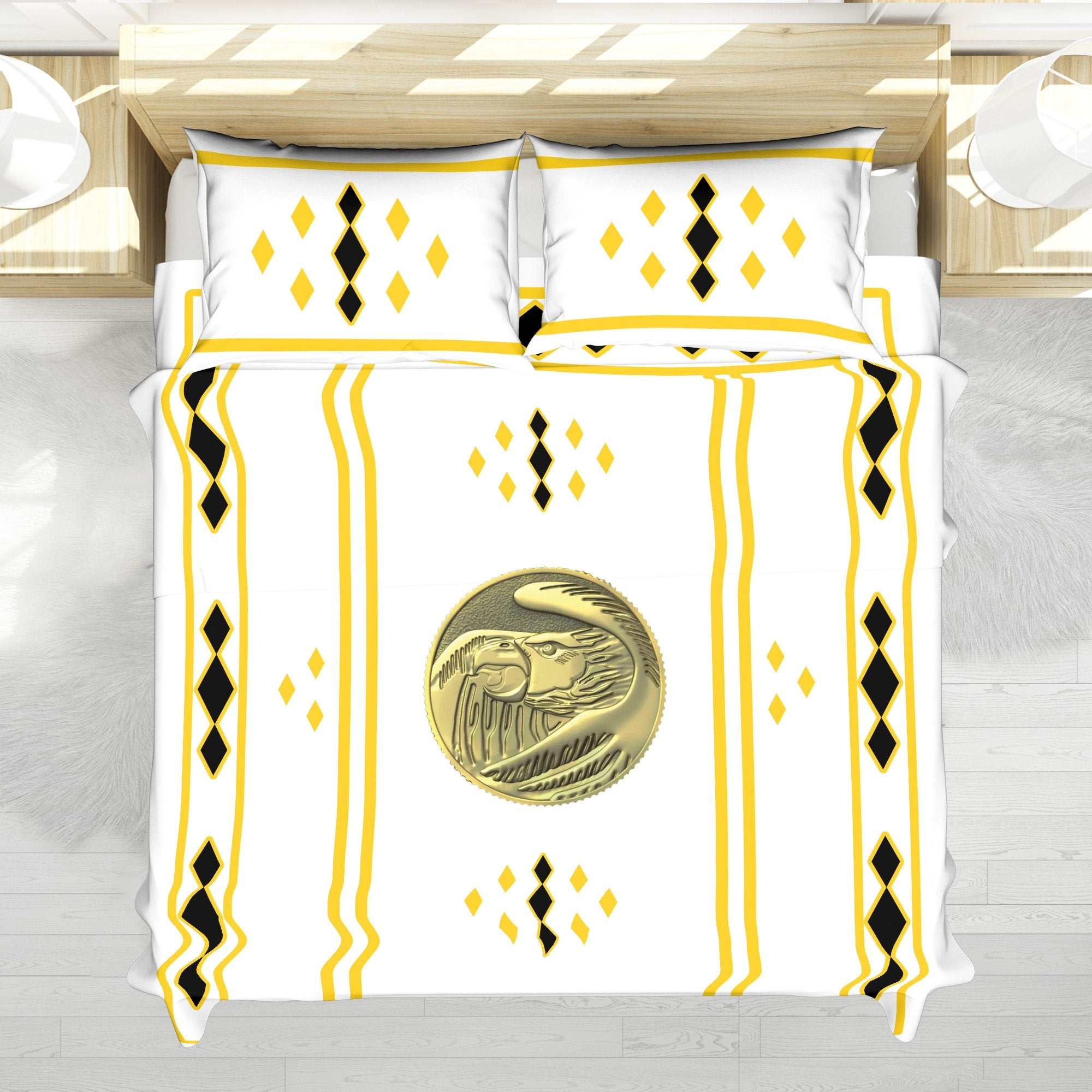 White Ranger Ninjetti Rangers Bedding Set