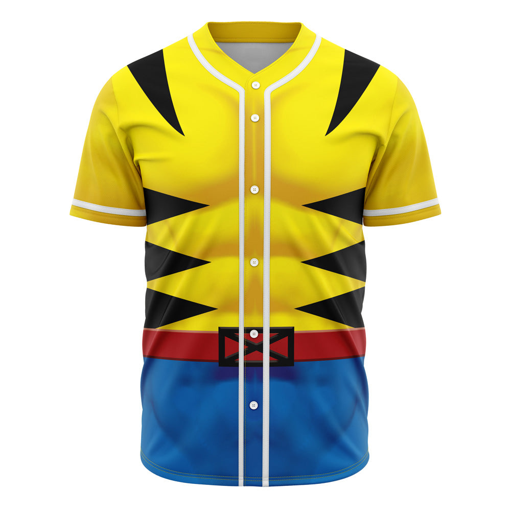 Wolverine Cosplay Marvel Baseball Jersey