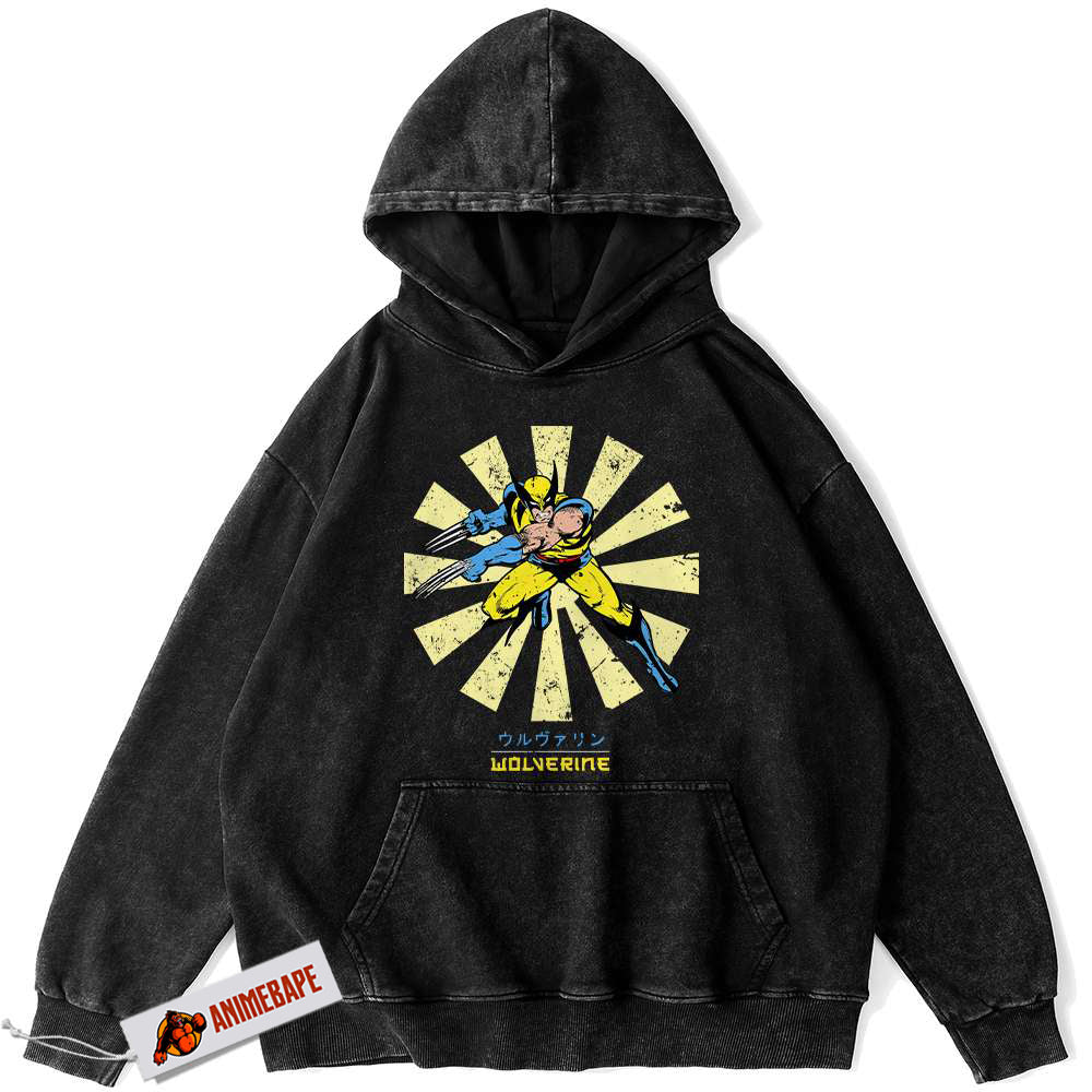 Wolverine X-Men Vintage Hoodie for Marvel Comics Fans