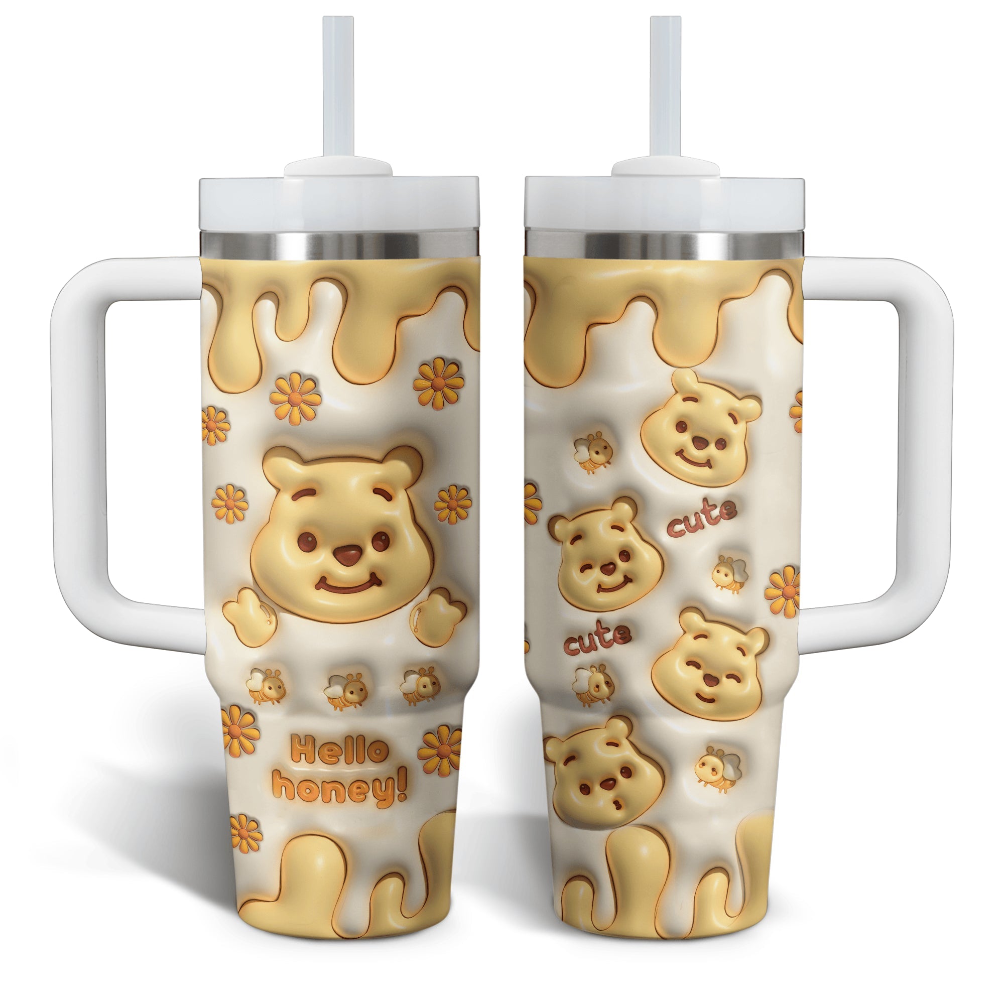 Disney Winnie the Pooh Inflated Disney Winnie the Pooh Hello Honey Large Tumbler