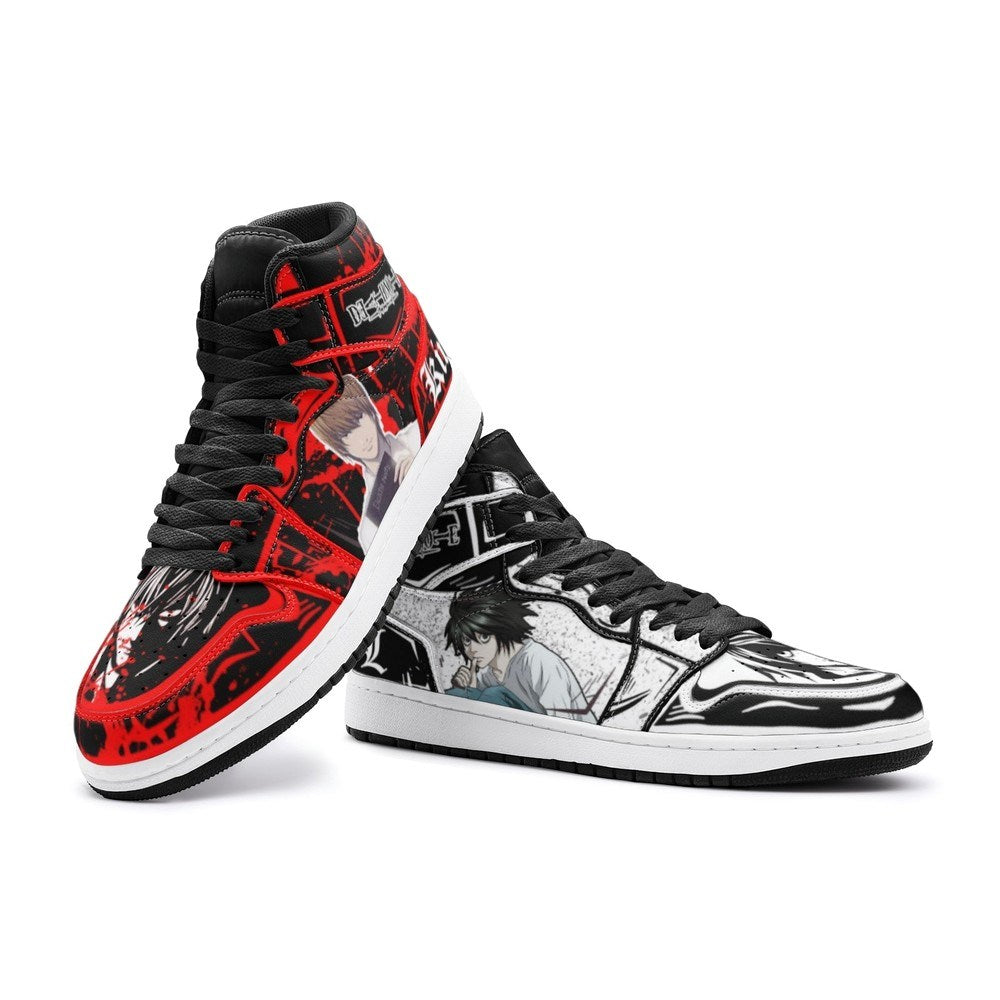Yagami Light Kira And L Lawliet Desu Nōto J1 High Top Shoes