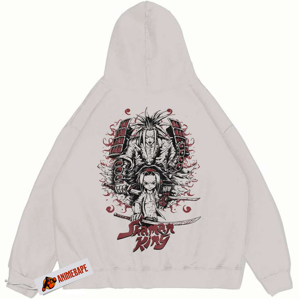 Yoh Asakura Amidamaru Vintage Anime Hoodie - Shaman King Hoodie