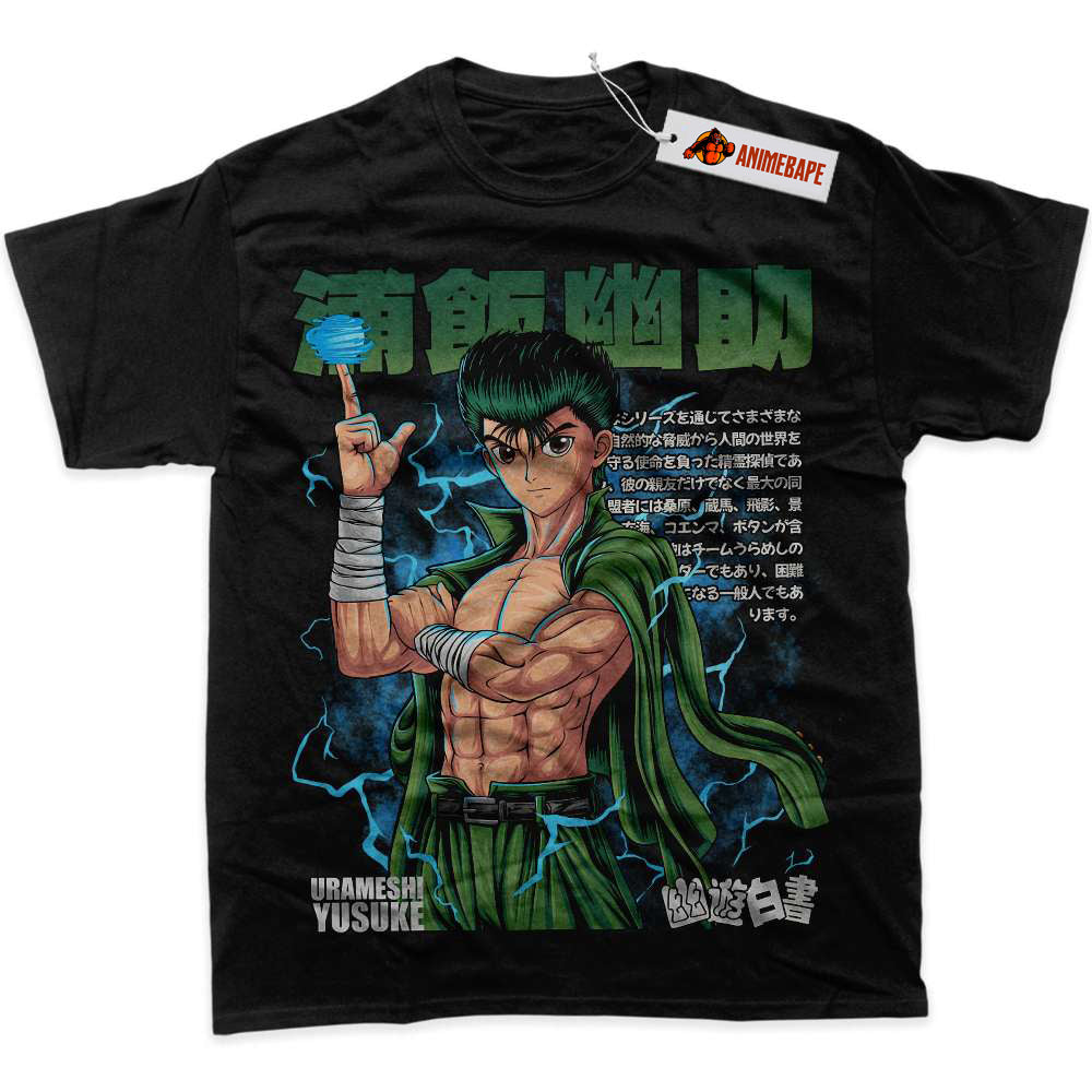 Yusuke Urameshi YuYu Hakusho Graphic T-Shirt, Anime Apparel
