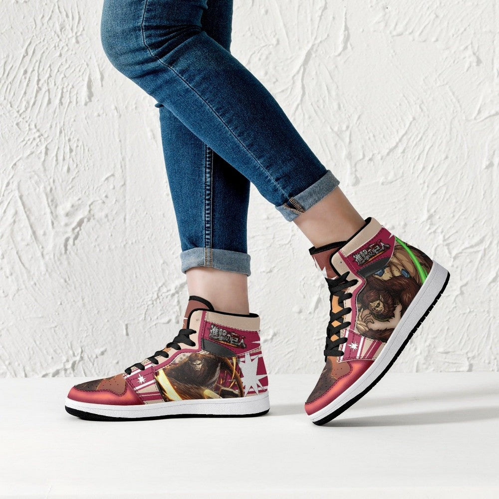 Zeke Yeager Beast Titan Shingeki no Kyojin JD1 High Top Shoes