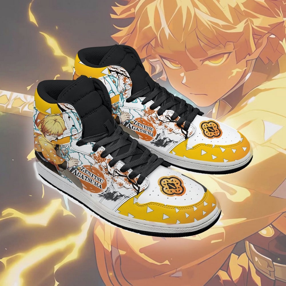 Zenitsu Agatsuma Demon Slayer J1 High Top Shoes