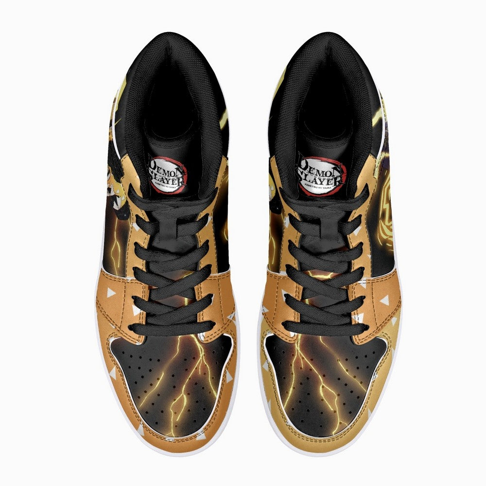 Zenitsu Thunder Breathing Demon Slayer JD1 High Top Shoes