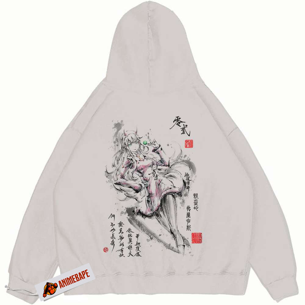 Darling In The Franxx Zero Two Vintage Hoodie, Anime Hoodie