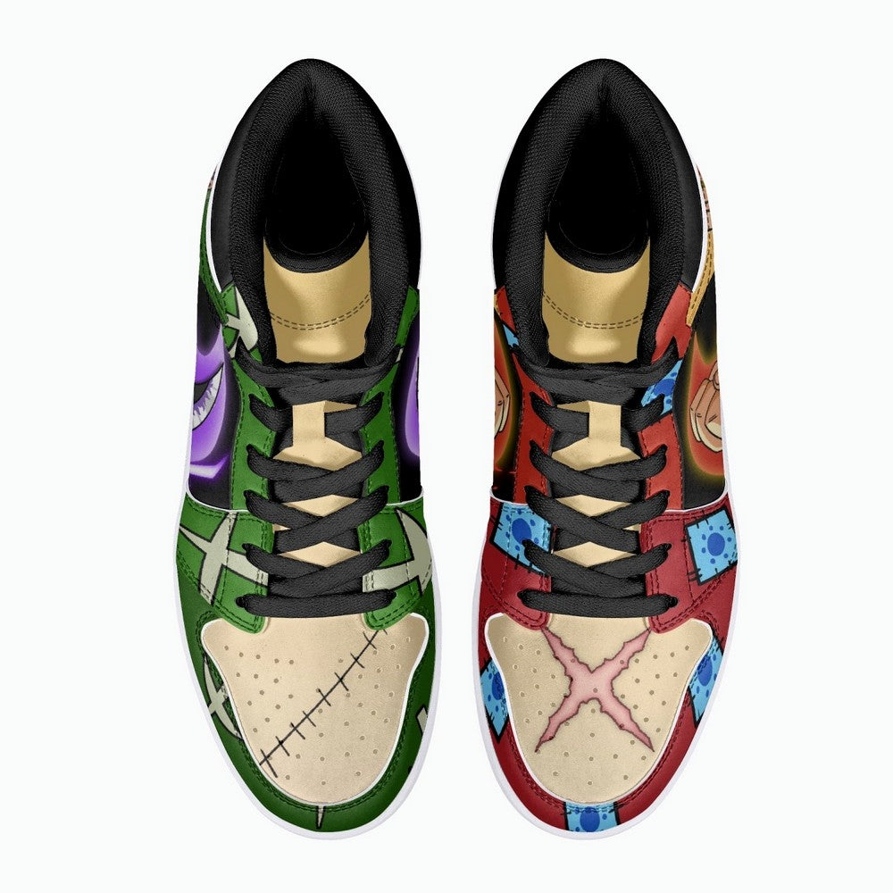 Zoro and Luffy One Piece JD1 High Top Shoes