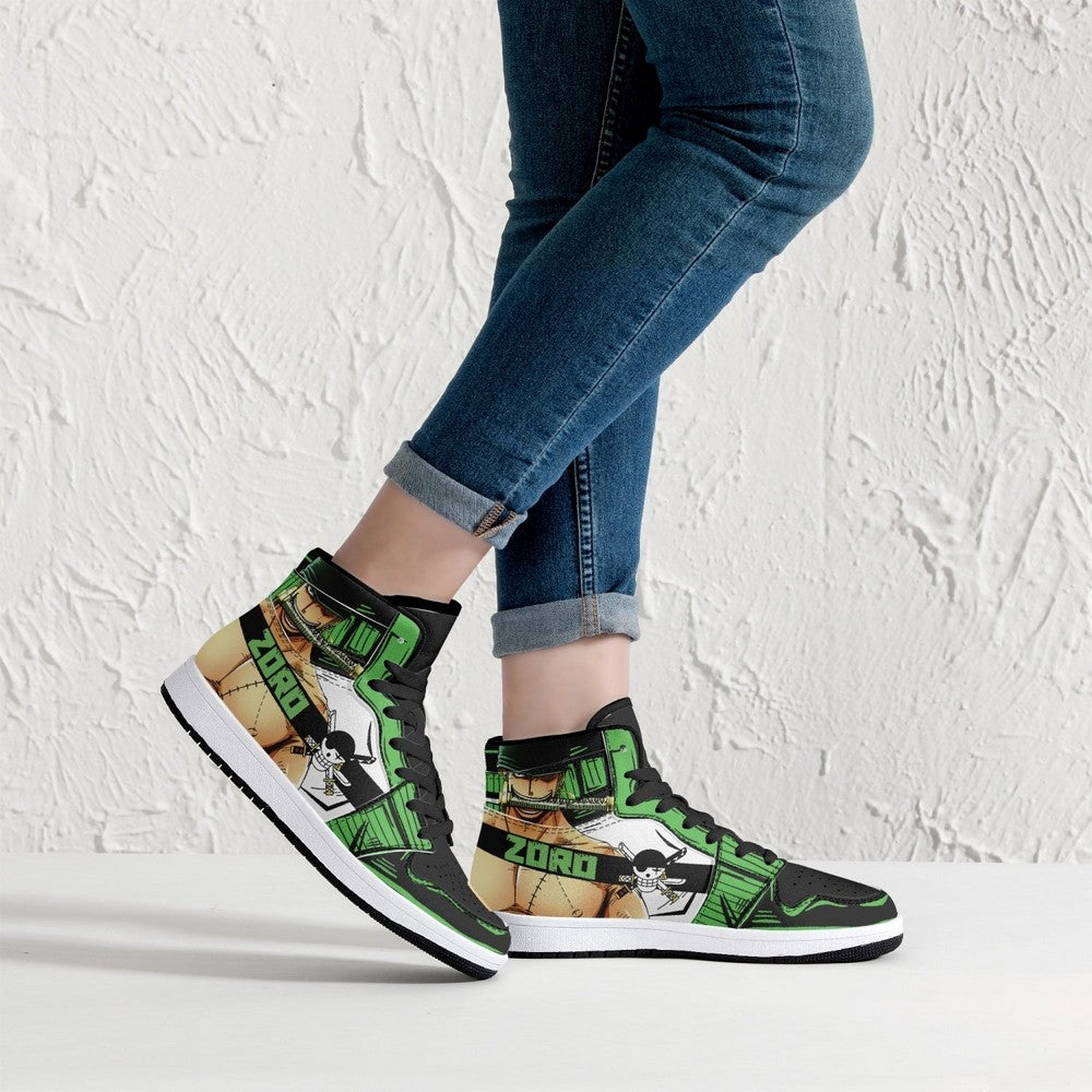 Zoro Roronoa One Piece JD1 High Top Shoes