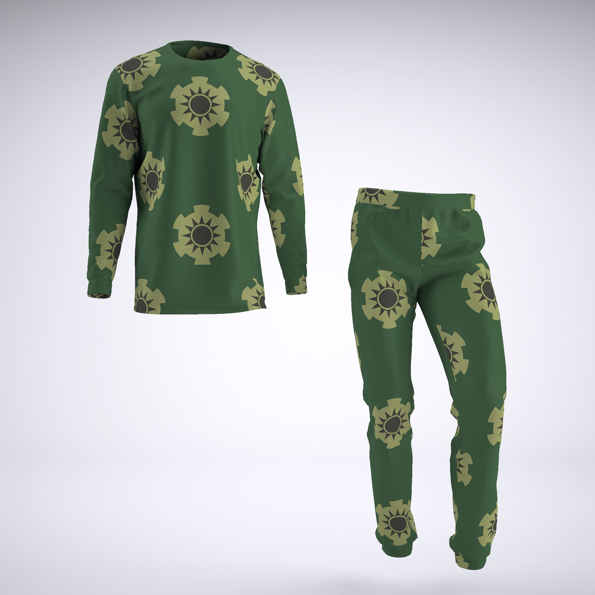 Zoro Wano Pattern One Piece Pirates Pajamas